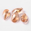 Faceted Teardrop Glass Pendants X-GLAA-O008-B11-1