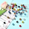 50Pcs 10 Colors Pave Disco Ball Beads RB-FS0001-07-7