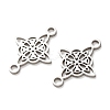 304 Stainless Steel Viking Knot Links Connector Charms STAS-A141-03P-2