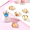 6Pcs 3 Styles 304 Stainless Steel Cuff Ring Settings STAS-BBC0008-14G-5