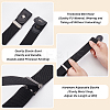 6Pcs 2 Colors Canvas Elastic Invisible Belt with Alloy Buckles AJEW-FG0003-99-4