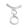 Rack Plating Brass Toggle Clasps KK-B036-09P-2