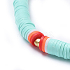 Handmade Polymer Clay Heishi Beads Choker Necklaces NJEW-JN02446-03-2