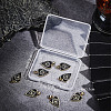 8Pcs Brass Enamel Pendants ZIRC-SC0001-24-6