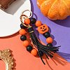 Alloy Silicone Keychain HJEW-JM02211-2