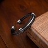 Braided 304 Stainless Steel Cuff Bangles for Men Women FS-WGA6616-03-2