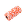 Two Tone Striped Cotton String Threads OCOR-WH0032-35E-1