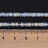 Electroplate Glass Beads Strands GLAA-B023-01A-15-4