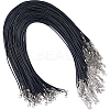 50Pcs Waxed Imitation Leather Cord Necklace Makings AJEW-SP0001-04-1
