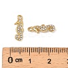 304 Stainless Steel with Crystal Rhinestone Charms STAS-G358-05G-07-3