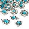 18Pcs 9 Style Tibetan Style Alloy Pendants FIND-TA0003-76-2