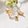 304 Stainless Steel Stud Earrings EJEW-I317-01G-2