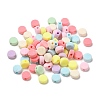 Flocky Acrylic Beads OACR-C018-05-1