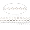 Rack Plating Rhombus Brass Link Chains CHC-M026-01P-01-2