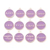 Alloy Enamel Pendants ENAM-S124-01A-01-2
