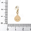 304 Stainless Steel Teardrop Pendant Decoration STAS-S165-06A-G-3