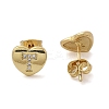 Rack Plating Brass Micro Pave Clear Cubic Zirconia Stud Earrings EJEW-K299-01G-T-4