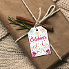 120Pcs 4 Styles Sunflower Paper Thank You Gift Tags CDIS-WH0038-05-5