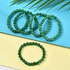 Natural Malaysia Jade(Dyed) Bead Stretch Bracelets BJEW-K212-B-013-1