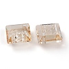 Embossed Glass Rhinestone Pendants GLAA-J101-03A-001GS-4