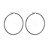 304 Stainless Steel Big Hoop Earrings EJEW-F105-02B-3