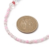 3Pcs 3 Color Natural Quartz Crystal & Glass Seed Beaded Necklaces Set NJEW-JN04344-4