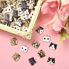 45Pcs 9 Styles Printed Alloy Pendants ENAM-CJ0003-46-4