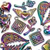 12Pcs 6 Style Alloy Pendants FIND-LS0001-36MC-4