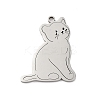 Anti-Tarnish 201 Stainless Steel Pendants STAS-R002-04P-1