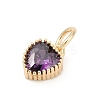 Brass Micro Pave Cubic Zirconia Pendants KK-H204-01KCG-03-2
