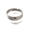 316 Surgical Stainless Steel Adjustable Ring Components STAS-F311-19P-2