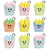 35Pcs 7 Colors Transparent Resin Pendants RESI-CJ0003-14-3