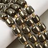 Natural Pyrite Beads Strands G-Z131-D01-03-1