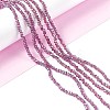 Electroplate Glass Beads Strands EGLA-R048-2mm-11-2