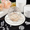Rhinestone Mesh Headpiece Cap AJEW-WH0413-82C-5