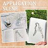 10Pcs 5 Styles Fox Swan Peacock Tibetan Style Alloy Bookmarks FIND-SC0009-01-5