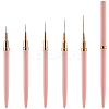 5Pcs Plastic Nail Art Line Brush AJEW-WH20816-069A-1