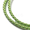 Polyester Cord Braided Necklace Makings MAK-L043-03G-27-2