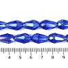 Transparent Electroplate Glass Beads Strands EGLA-N013-T8mm-B11-4