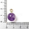 Natural Amethyst Sphere Pendants G-D094-06B-3