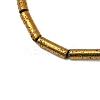 Electroplated Natural Lava Rock Beads Strands G-K388-03B-01-2