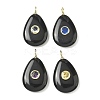 Natural Obsidian Pendants G-H318-04G-01-1