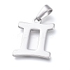 Non-Tarnish 304 Stainless Steel Pendants STAS-L210-06K-P-1