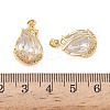 Brass Micro Pave Cubic Zirconia Pendants KK-L256-06G-3