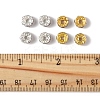 120Pcs 2 Colors Brass Rhinestone Spacer Beads RB-FS0001-05A-5
