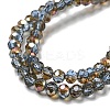 Electroplate Glass Faceted Rondelle Beads Strands EGLA-D020-4x3mm-54-6