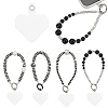 4 Bags 4 Styles Rhinestone & ABS Plastic Beads Beads Mobile Straps AJEW-AR0002-73-1