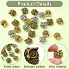 24Pcs 3 Colors Tibetan Style Alloy Beads FIND-YW0006-17-3