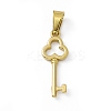 PVD Vacuum Plating 304 Stainless Steel Pendants X-STAS-P315-06G-2