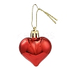 Valentine's Day Electroplate Plastic Heart Pendants Decorations KY-D020-02C-4